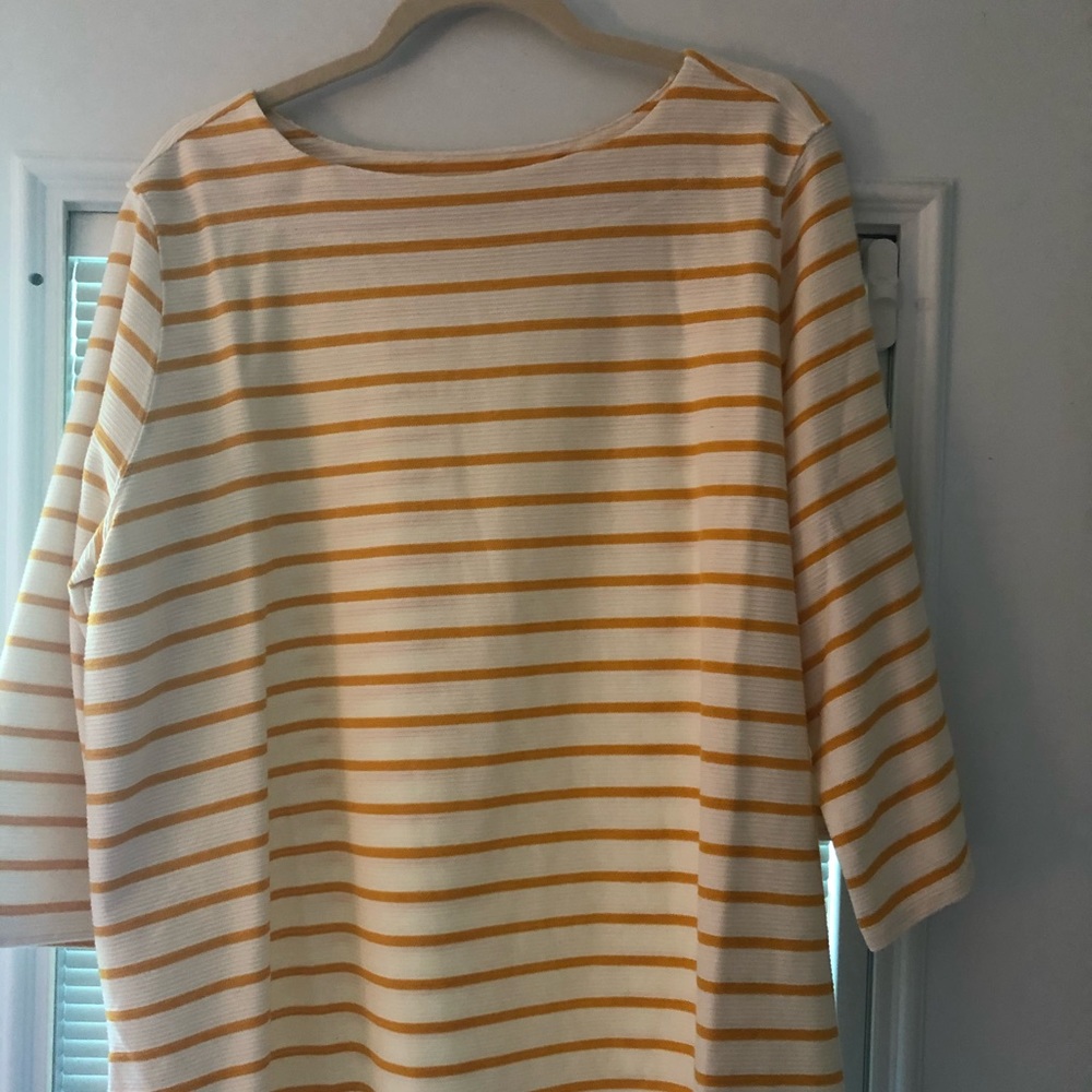 Old Navy 2x yellow striped shirt